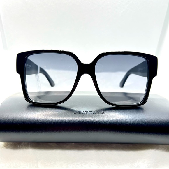 Saint Laurent YSL Sunglasses New Authentic Classic Black Square Sunglass… - Picture 6 of 9